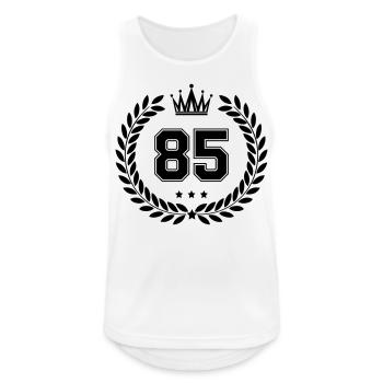 wappen 85 - Männer Tank Top atmungsaktiv - Weiß - Vorne - Nick (188cm)