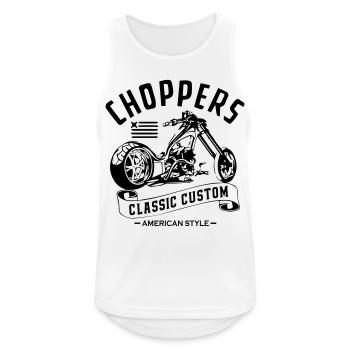Chopper Classic Custom - Männer Tank Top atmungsaktiv - Weiß - Vorne - Nick (188cm)