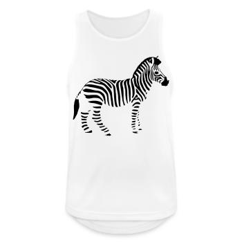 zebre - Débardeur respirant Homme - blanc - Devant - Nick (188cm)
