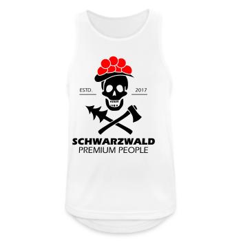 Black Forest Skull Bollenhut - Premium Design - Men's Breathable Tank Top - white - Front - Nick (188cm)