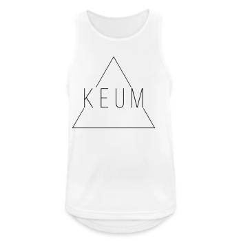 Keum - Minimalisme au masculien, en verlan - Débardeur respirant Homme - blanc - Devant - Nick (188cm)