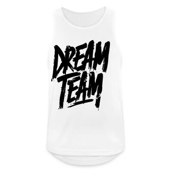 Dream Team - Männer Tank Top atmungsaktiv - Weiß - Vorne - Nick (188cm)