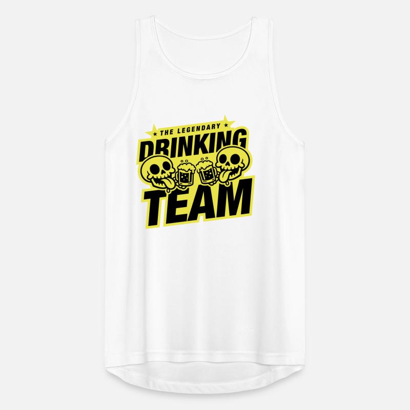 Drinking Team Skeleton Beer Men's Breathable Tank Top