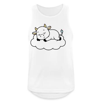 Sleeping Cow Cloud Dream Baby - Men's Breathable Tank Top - white - Front - Nick (188cm)