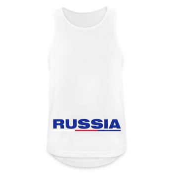 RUSSIA - Men's Breathable Tank Top - white - Front - Nick (188cm)