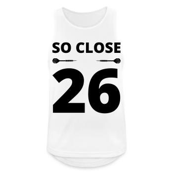 SO CLOSE - Men's Breathable Tank Top - white - Front - Nick (188cm)