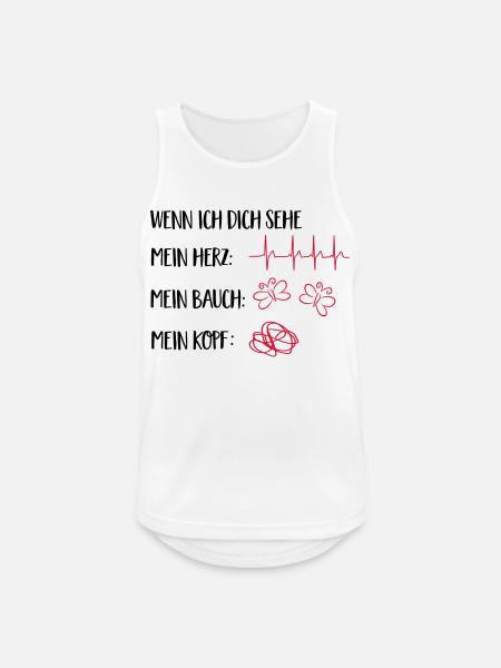 verliebt - Männer Tank Top atmungsaktiv - Weiß