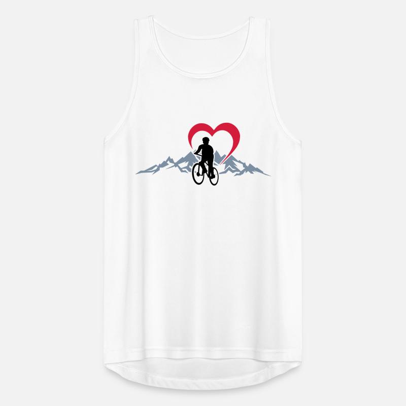 Sport - Radfahrer Herz Männer Tank Top atmungsaktiv