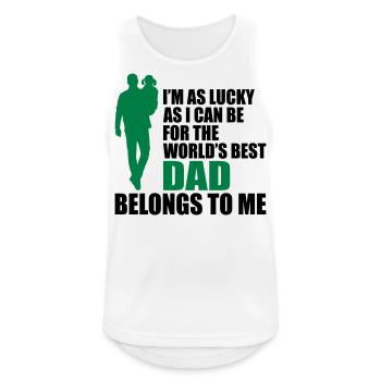 World's best dad fathers day - Men's Breathable Tank Top - white - Front - Nick (188cm)