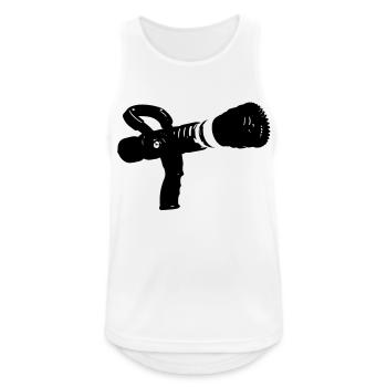 fire lance flow rate variable - Men's Breathable Tank Top - white - Front - Nick (188cm)