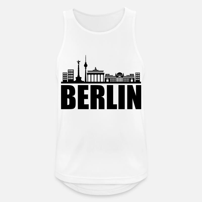 berlin skyline - Männer Tank Top atmungsaktiv - Weiß