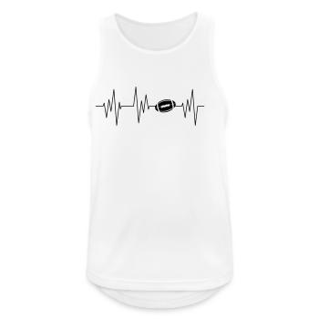 American football - Men's Breathable Tank Top - white - Front - Nick (188cm)