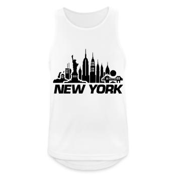 new york skyline ny - Men's Breathable Tank Top - white - Front - Nick (188cm)