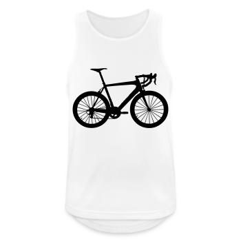 Racing bike - Men's Breathable Tank Top - white - Front - Nick (188cm)
