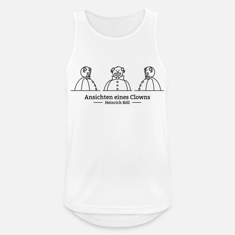 Ansichten eines Clowns (einfarbig) - Männer Tank Top atmungsaktiv - Weiß