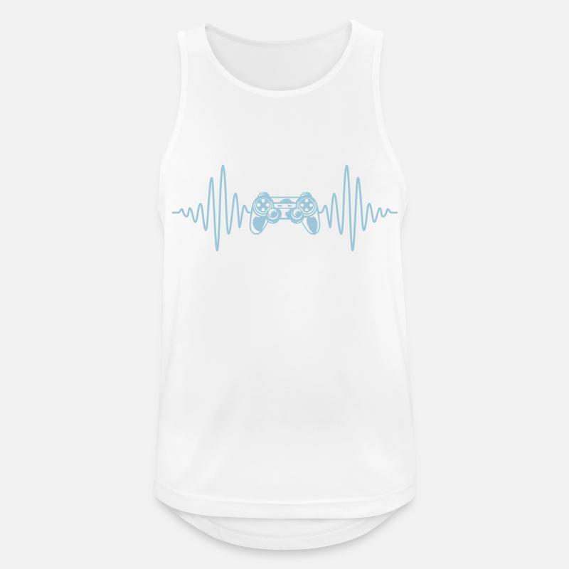 Frequency Console Retro Controller - Men's Breathable Tank Top - white