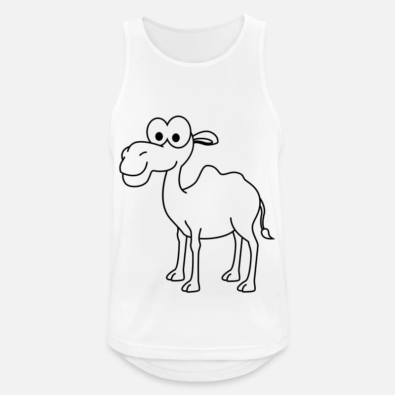 Camel Comic - Men's Breathable Tank Top - white