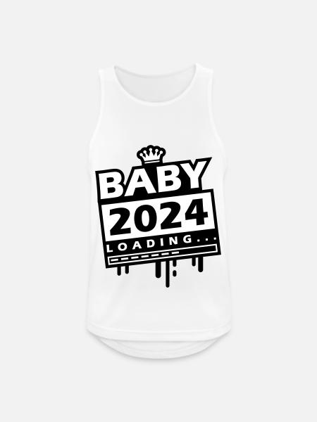 Baby 2024 Loading - Men's Breathable Tank Top - white