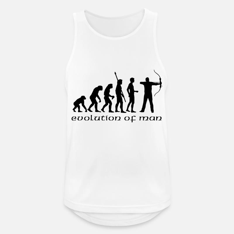 evolution_bogenschiessen_b - Débardeur respirant Homme - blanc