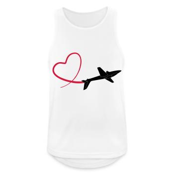 sailplane fox glider - Débardeur respirant Homme - blanc - Devant - Nick (188cm)