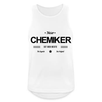 Bester Chemiker - Männer Tank Top atmungsaktiv - Weiß - Vorne - Nick (188cm)