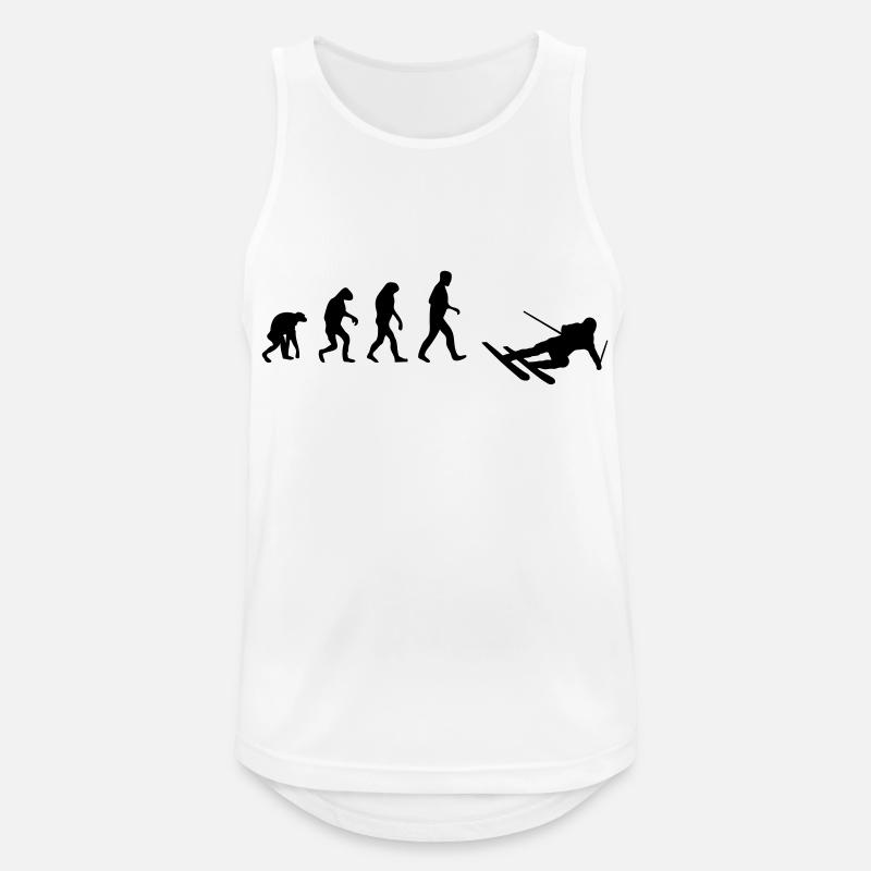 ski evolution - Men's Breathable Tank Top - white