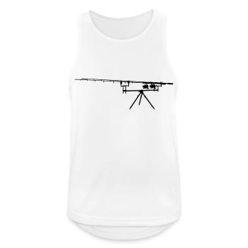 carp rods - Männer Tank Top atmungsaktiv - Weiß - Vorne - Nick (188cm)