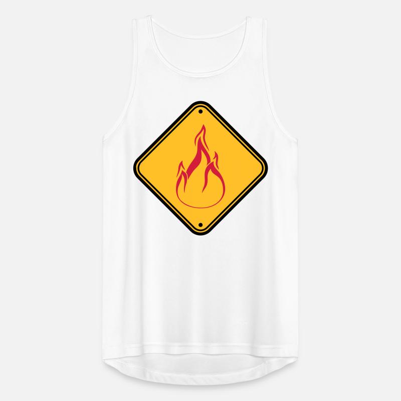 Note de mise en garde avertissement Attention Attention Danger Feu Débardeur respirant Homme