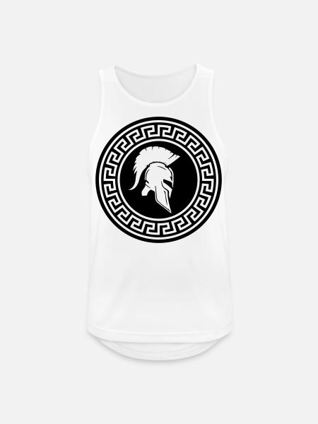 Spartan 01 - Men's Breathable Tank Top - white