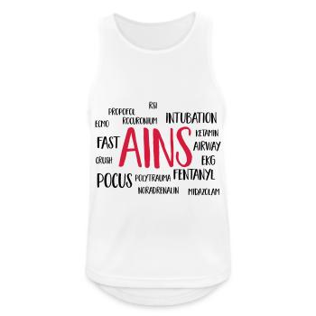 ains cloud - Men's Breathable Tank Top - white - Front - Nick (188cm)