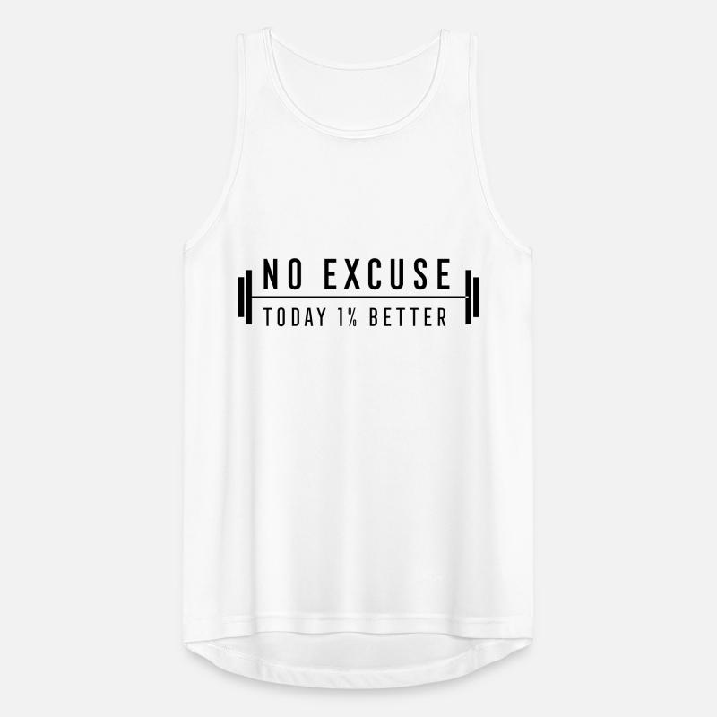 no excuse 1% better Männer Tank Top atmungsaktiv
