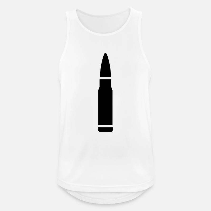 PATRONE - Männer Tank Top atmungsaktiv - Weiß