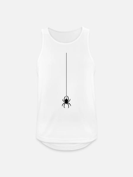 spinne am faden - Männer Tank Top atmungsaktiv - Weiß