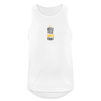 Belle Fille - Mariage - Mariée - Famille - Noël - Men's Breathable Tank Top - white - Front - Nick (188cm)