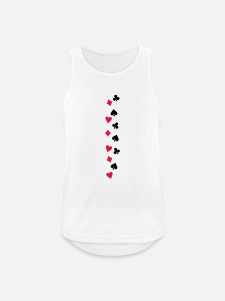 poker_symbole_f2 - Men's Breathable Tank Top - white