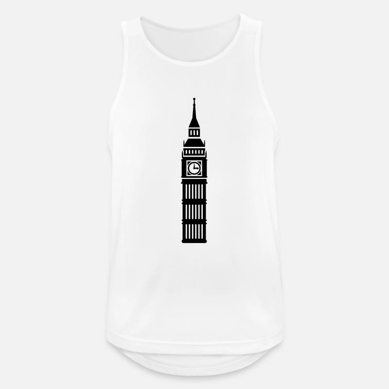 London - Men's Breathable Tank Top - white
