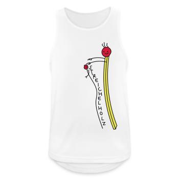 Massage mit liebe - Männer Tank Top atmungsaktiv - Weiß - Vorne - Nick (188cm)