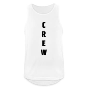 crew - Männer Tank Top atmungsaktiv - Weiß - Vorne - Nick (188cm)