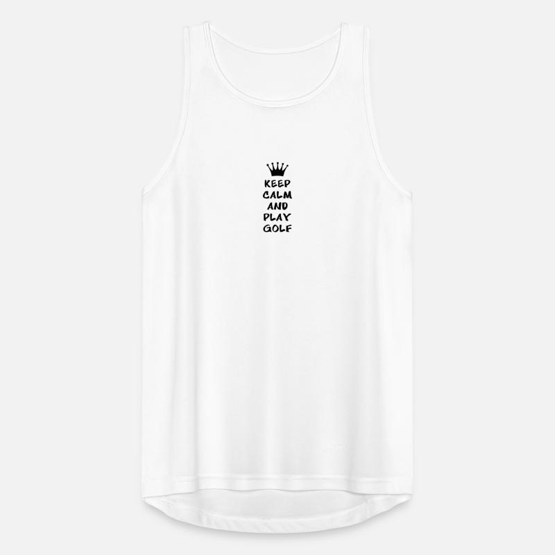 KEEP CALM AND PLAY GOLF Männer Tank Top atmungsaktiv