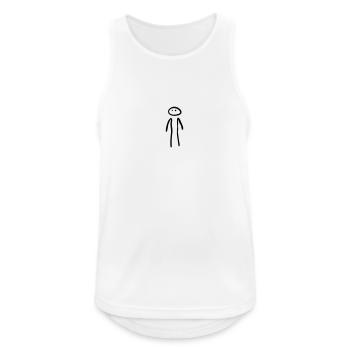 homme debout - Débardeur respirant Homme - blanc - Devant - Nick (188cm)