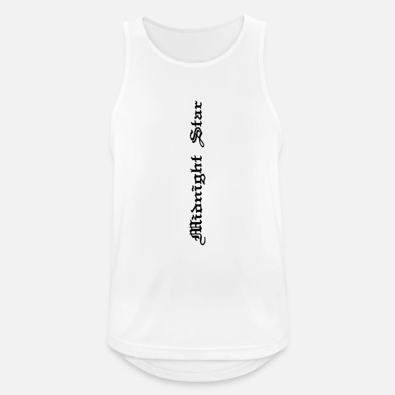 midnightstar 6 Ärmel - Männer Tank Top atmungsaktiv - Weiß