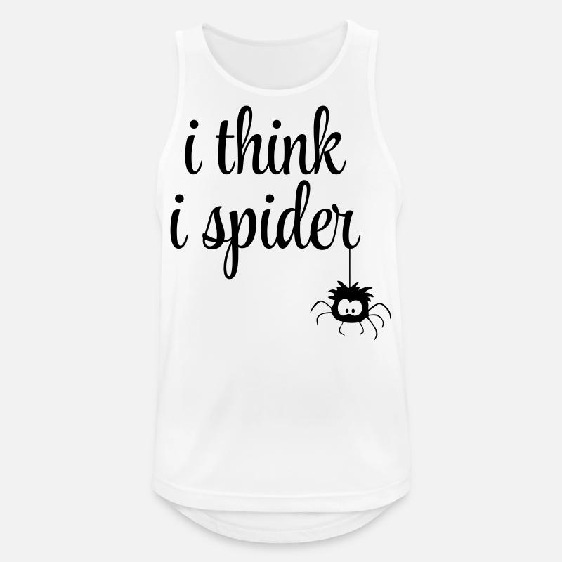 i think i spider - Männer Tank Top atmungsaktiv - Weiß