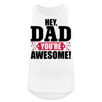 Awesome Daddy - Men's Breathable Tank Top - white - Front - Nick (188cm)