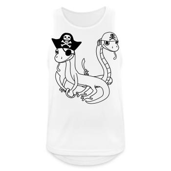 freunde crew team party seeraeuber schlange pirat - Männer Tank Top atmungsaktiv - Weiß - Vorne - Nick (188cm)