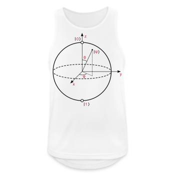 Bloch Sphere - Men's Breathable Tank Top - white - Front - Nick (188cm)