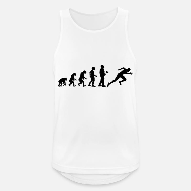 Evolution theory Athletics Sprint - Men's Breathable Tank Top - white