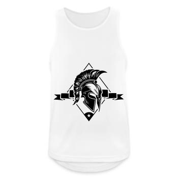 Casque Spartan Gladiator Sparta - Débardeur respirant Homme - blanc - Devant - Nick (188cm)