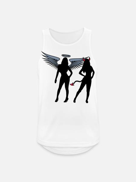 Angel Devil Girls - Men's Breathable Tank Top - white