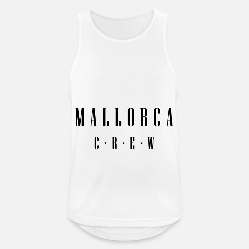 Mallorca Crew - Men's Breathable Tank Top - white
