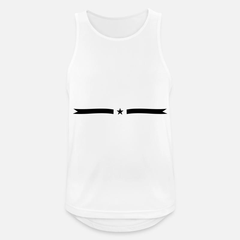 element star stroke - Men's Breathable Tank Top - white